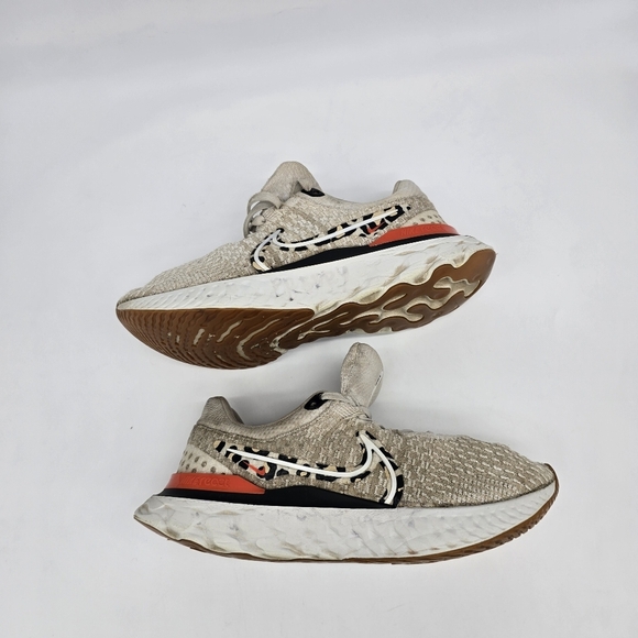 Nike Shoe Women's 9 React Infinity Run Flyknit 3 Leopard DZ5215-001 Sneakers - Picture 6 of 7